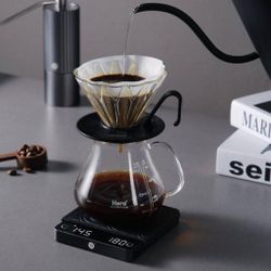 Весы кофейные портативные E-SMART SCALE (ESPRESSO) белые 0,3-2000гр батарея 1200mAH ZeroHero