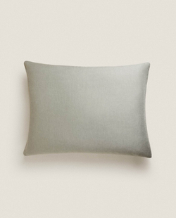 ZARA HOME ОДНОТОННЫЙ ЧЕХОЛ ДЛЯ ДЕКОРАТИВНОЙ ПОДУШКИ, СВЕТЛО-СЕРЫЙ