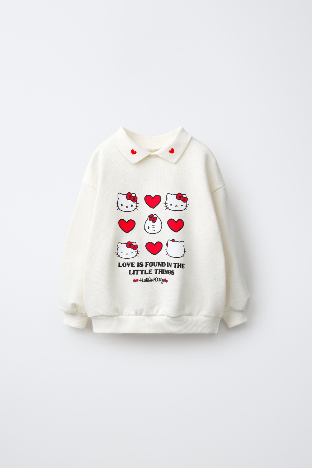 ZARA ТОЛСТОВКА-ПОЛО HELLO KITTY © SANRIO, БЕЛЫЙ