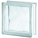 Стеклоблок Vitrablok Волна 19x19x8 - Бесцветный
