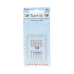 Иглы для швейных машин базовые универсальные 130/705 H, №120, 5 игл, М, Gamma NU №120