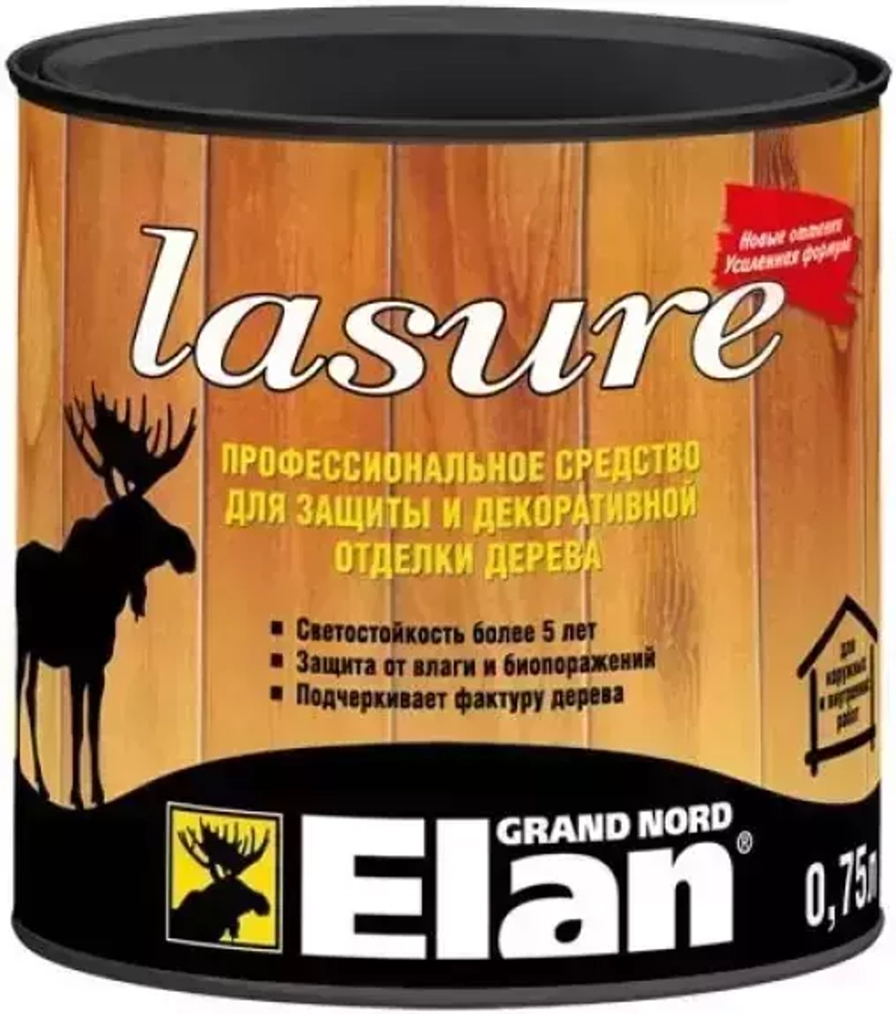 Декоративная лазурь Alpa Elan Lasure для внутренних и наружных работ красное дерево 0,75л