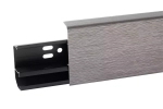 Плинтус ПВХ Aberhof ABF-70 7017 Алюминий 70x26х2500 мм