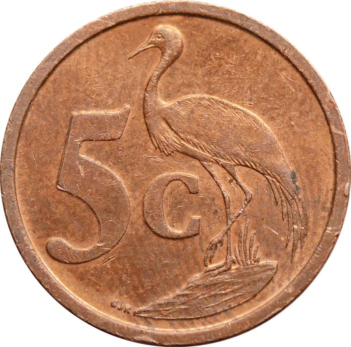 5 центов 2002 ЮАР