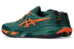 Мужские кроссовки для Padel Asics Gel-Resolution X Padel - jewel green/energy orange