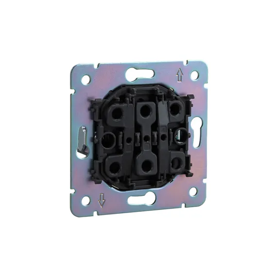 Выключатель трехклавишный KRANZ Miele Round Титан KR-78-0707-2