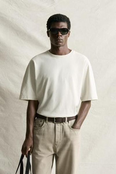 ФУТБОЛКА BOXY FIT HEAVYWEIGHT — ZARA