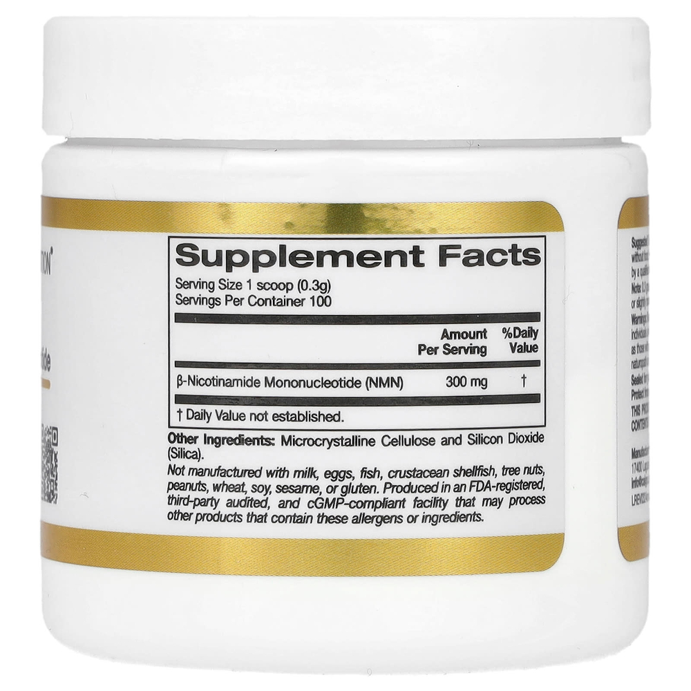 California Gold Nutrition, NMN в порошке, 30 г (1,06 унции)