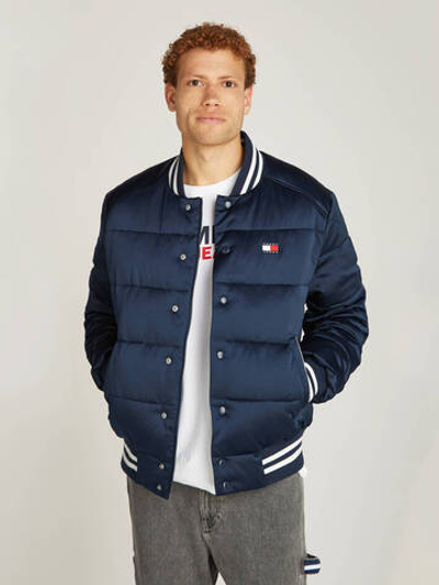 Сатиновая куртка бомбер Tommy Jeans - темно-синий(DM0DM20468)