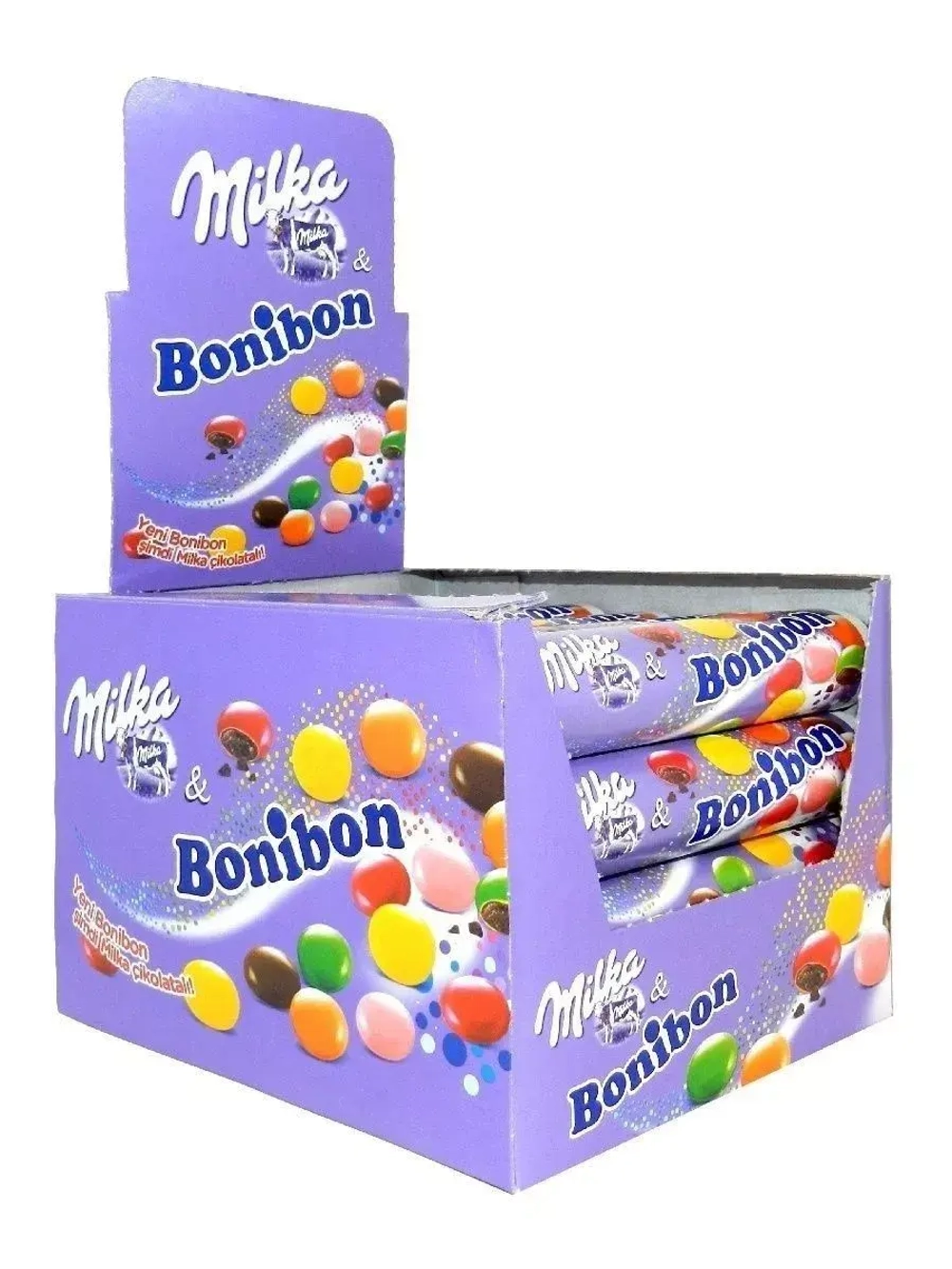 Конфеты Милка Bonibon Бонибон 24,3г 24шт