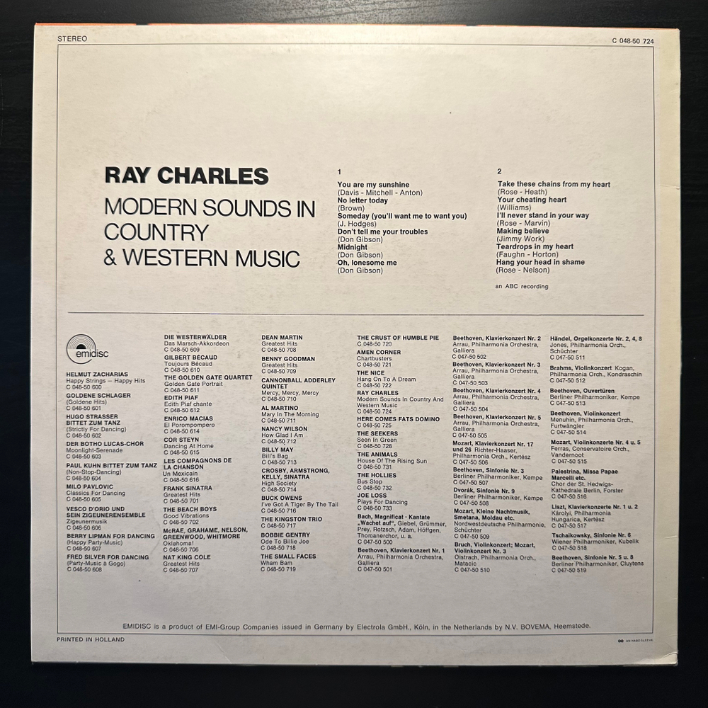 Ray Charles - Modern Sounds In Country And Western Music Volume Two (Германия)