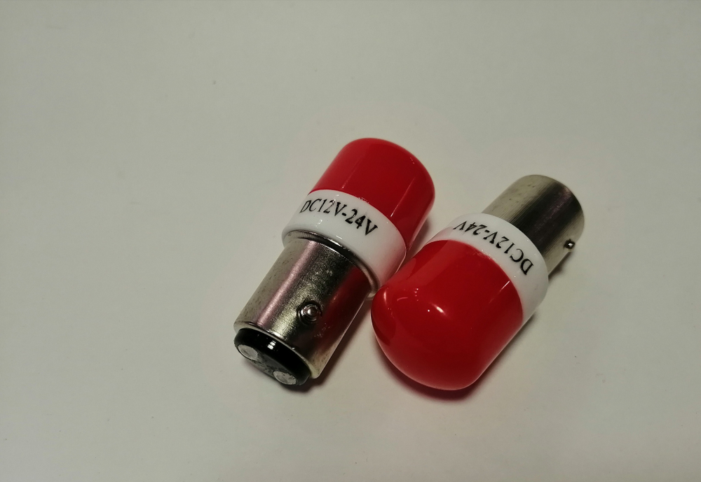 P21/5W (Красный) / Светодиодная лампа 1157 - P21/5W - BA15D, красная, два контакта, 12-24V (за 1 шт.) -