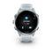 Умные часы Garmin Forerunner 570 - 42 мм Алюминий облачно-голубой с полупрозрачным ремешком белого/облачно голубого цвета