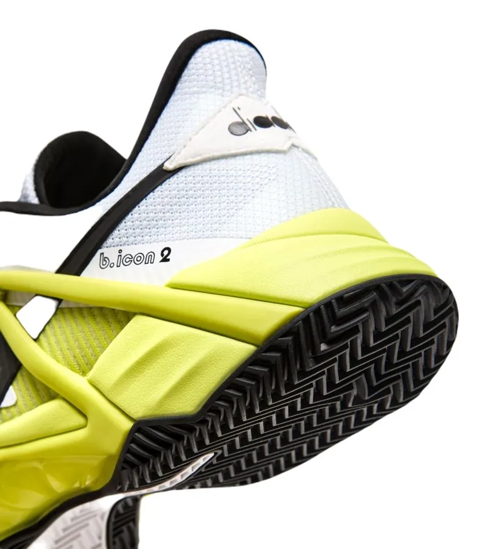 Теннисные кроссовки Diadora B.Icon 2 Clay - white/black/evening primrose