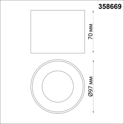 358669 OVER NT21 444 золото Светильник накладной светодиодный IP20 LED 4000К 12W 220V PATERA