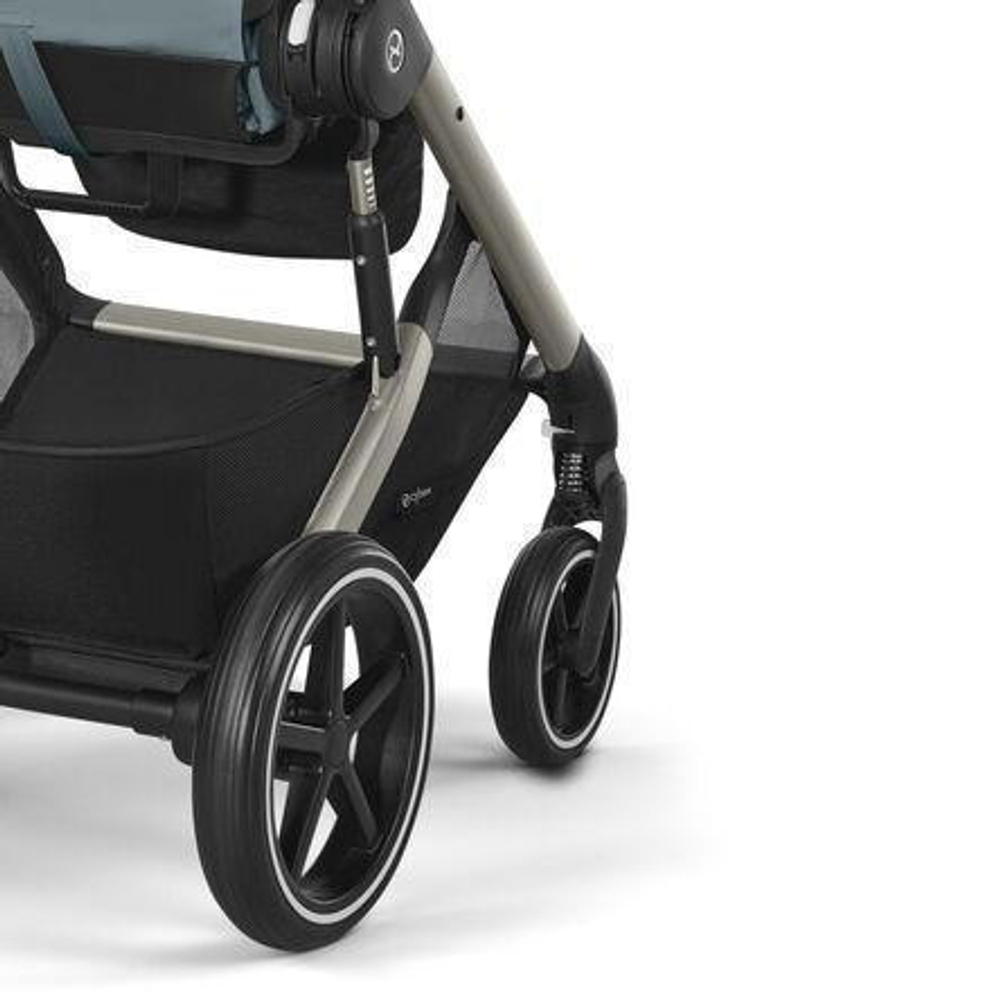 Коляска Cybex Balios S Lux TPE complete Cloud G Moon Black Plus Base G 4 в 1 Stormy Blue с дождевиками