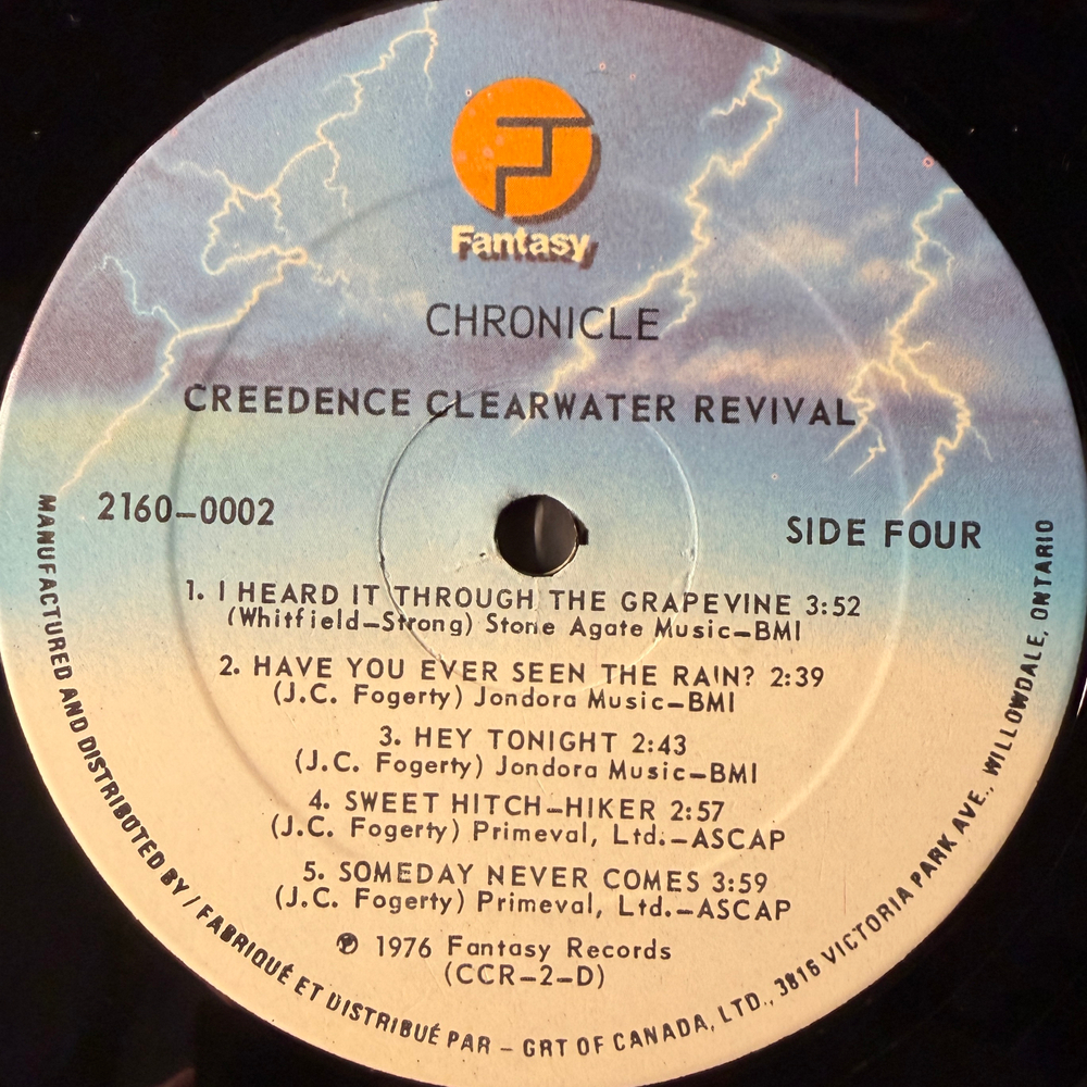 Creedence Clearwater Revival Featuring John Fogerty ‎– Chronicle - The 20 Greatest Hits 2LP (Канада 1976г.)
