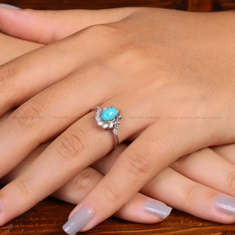 Серебряное кольцо с бирюзой Mashahir 35157 Иран