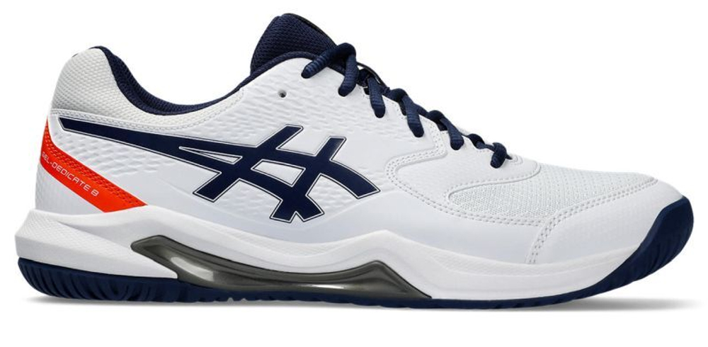 Мужские кроссовки теннисные Asics Gel-Dedicate 8 - white/blue expanse