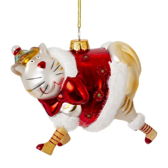 Украшение новогоднее "Кот", L 11 W 6 H 10 см