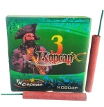 К0203F Корсар 3: Фитильные петарды «Корсар 3» от ТК Сервис, 20 штук в пачке, мощный звук.