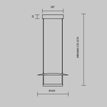 Подвесной светодиодный светильник Maytoni Ambience MOD280PL-L23B3K1