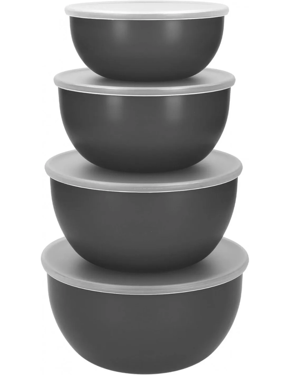 KitchenAid Набор из 4 кухонных мисок с крышками серого цвета EAN 5057982103873