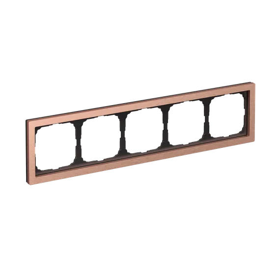 Рамка металлическая на 5 постов Systeme Electric ArtGallery Pure Медь GAL312505