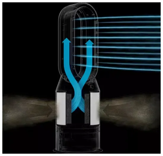Очиститель/увлажнитель воздуха Dyson Humidify+Cool Auto React PH3A, белый/серебристый