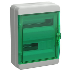 Корпус пласт. IEK TEKFOR  КМПн-24 IP65 зелен. прозр. дверь TF5-KP72-N-24-65-K03-K06