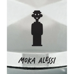Alessi Алюминиевая Турка кофеварка высокого давления Moka Alessi на 6 чашек. AAM33/6