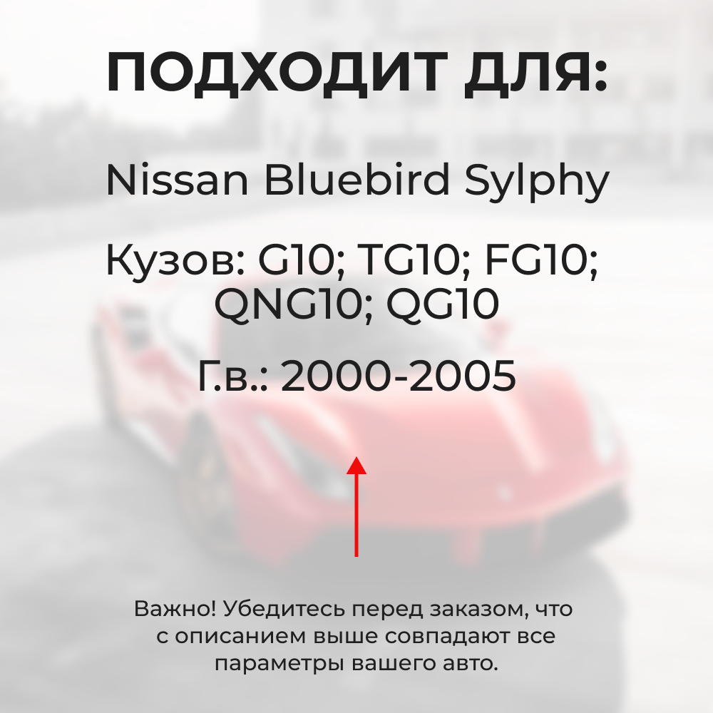 Ремкомплект (втулки) петель дверей Nissan Bluebird Sylphy G10 (4 петли, RPD1-4) 2000-2005