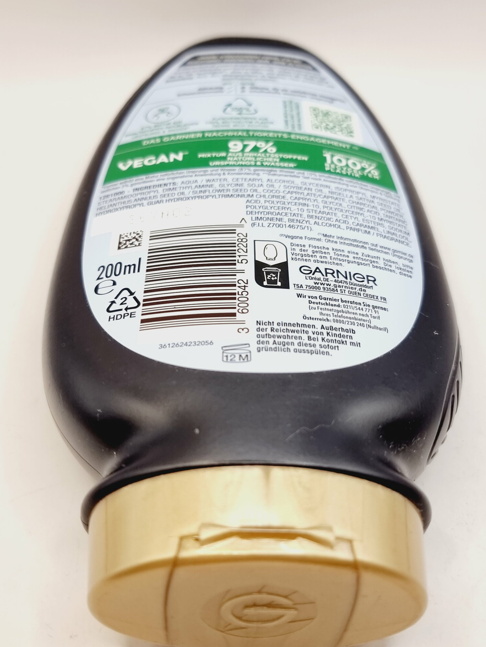 GARNIER Botanic Therapy Кондиционер для волос Magnetic Charcoal с маслом черного тмина, 200 мл (Франция)
