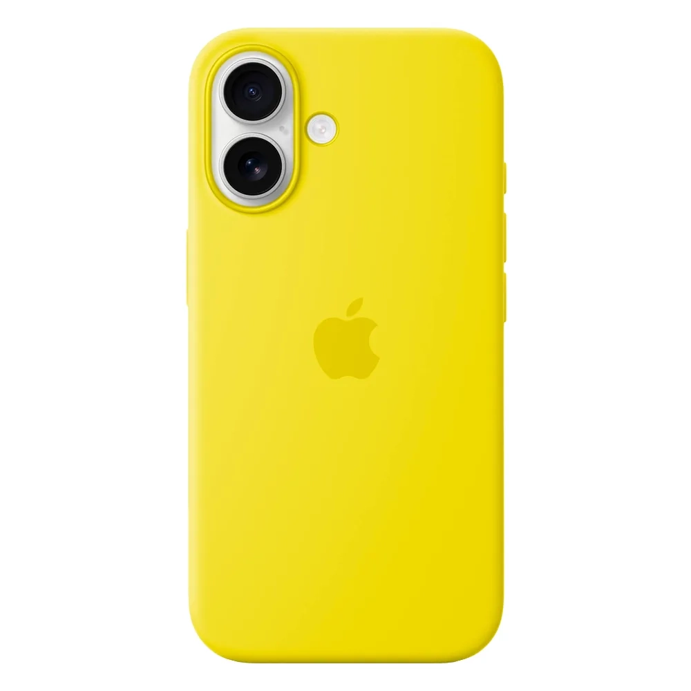 Силиконовый чехол с поддержкой MagSafe Apple Silicone Case для iPhone 16, Star Fruit (Желтый)