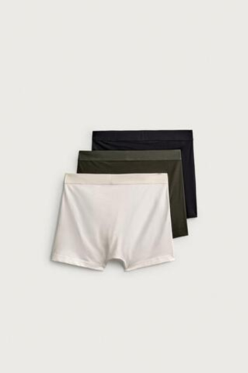 ZARA НАБОР ИЗ ТРЕХ ТРУСОВ-БОКСЕРОВ SOFT, РАЗНОЦВЕТНЫЙ