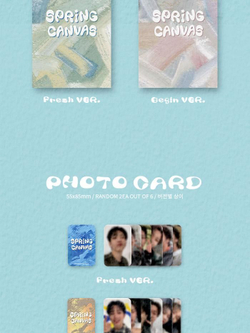 Альбом SEVENUS - SPRING CANVAS 1st Mini Album 2 Version SET