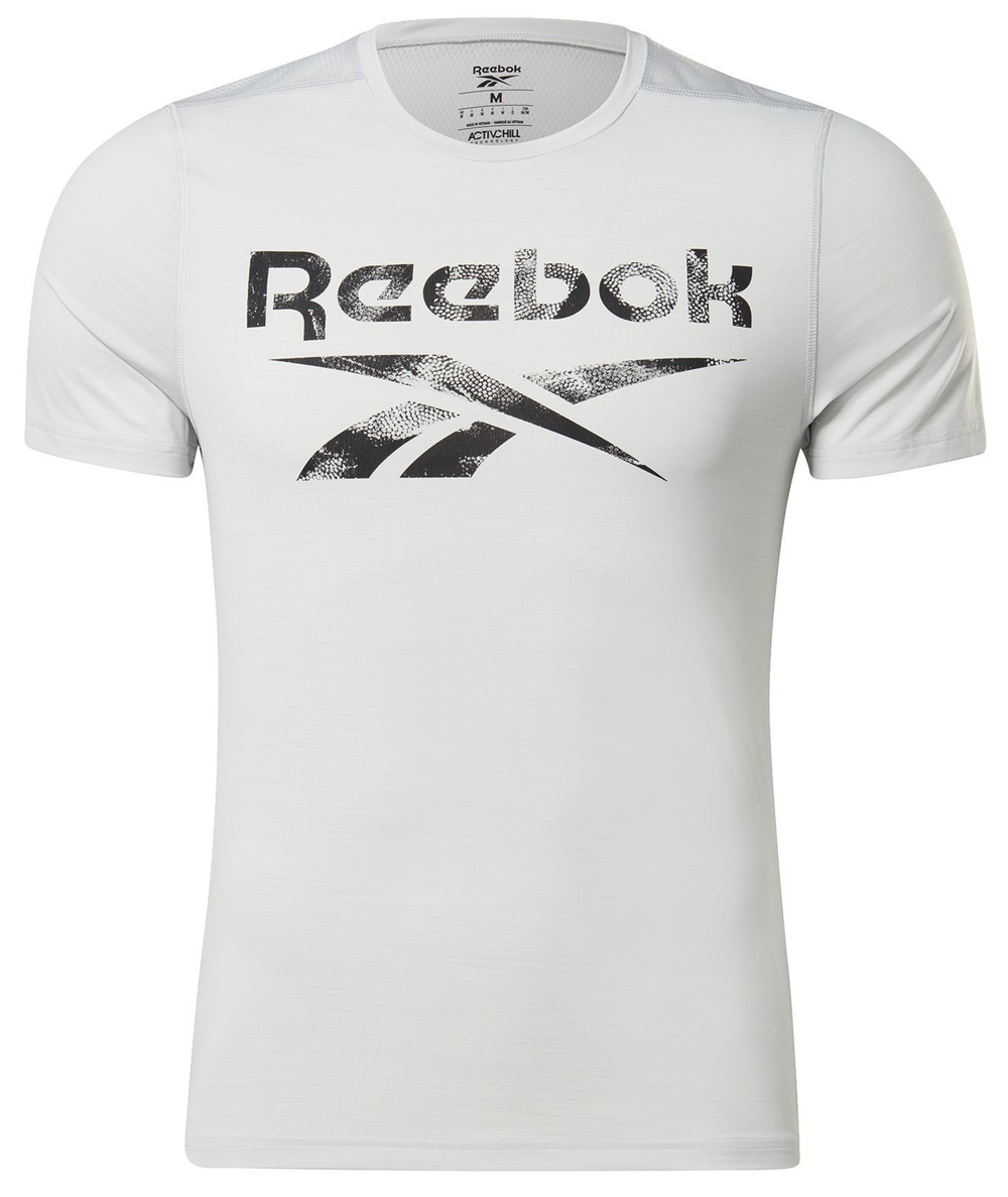 Мужская теннисная футболка Reebok Workout Ready Activechill Tee M - pure grey