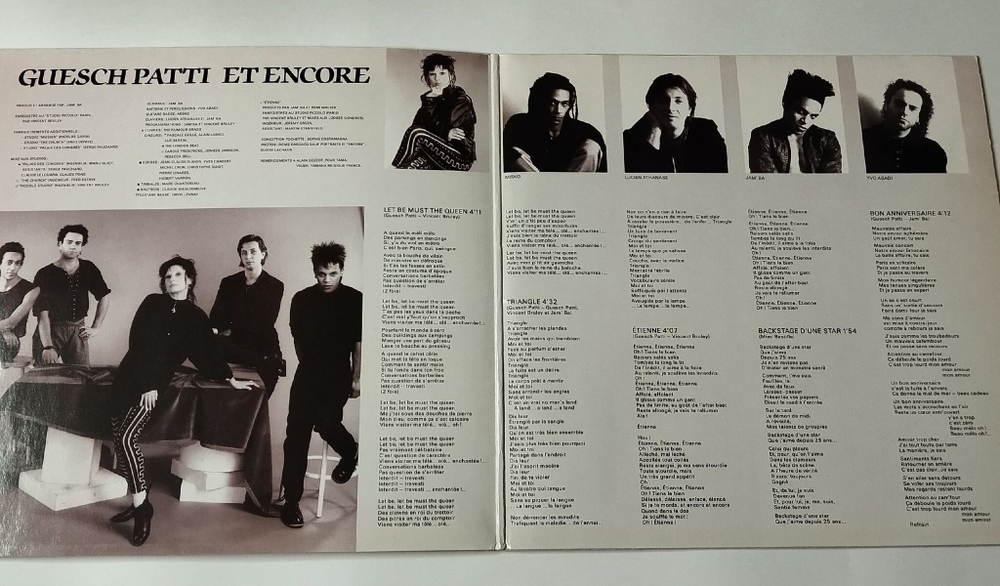 Винтажная виниловая пластинка LP Guesch Patti Labyrinthe (Germany 1988) Culture