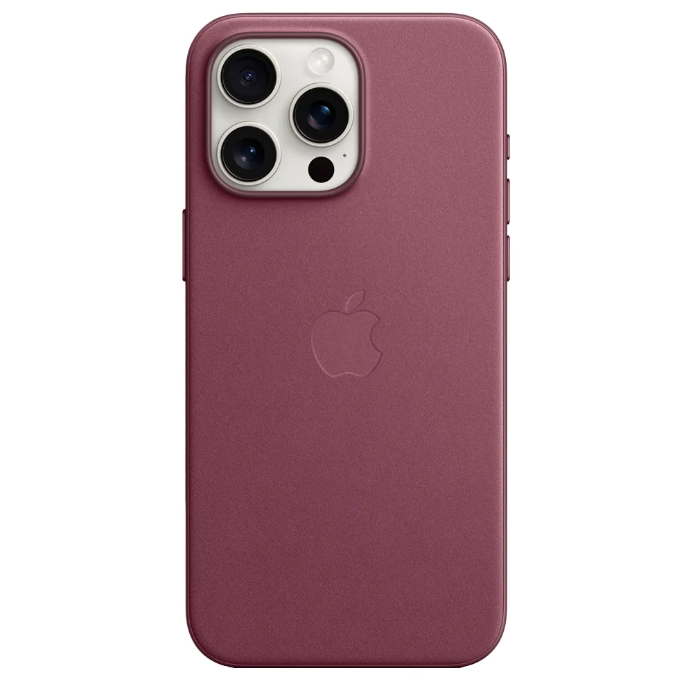 Тканевый чехол с поддержкой MagSafe Apple FineWoven Case для iPhone 15 Pro Max, Mulberry (Красная шелковица)