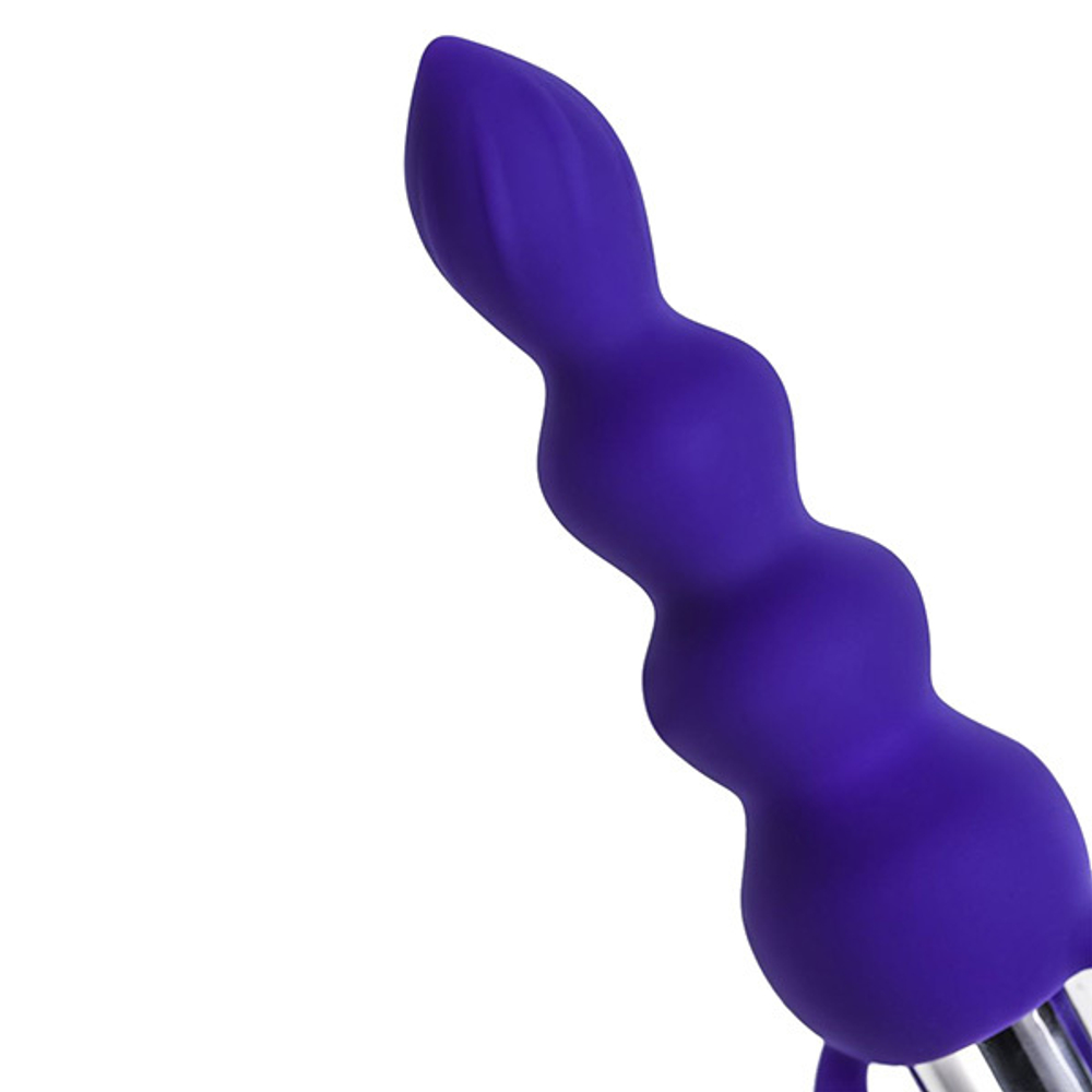 Фиолетовая анальная вибровтулка 14см ToyFa ToDo Twisty 358010