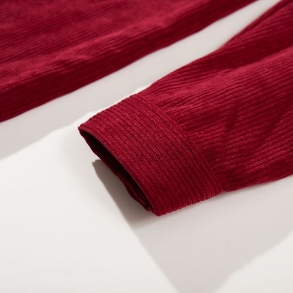 Рубашка Velvet Button Det Бордовый-Горчичная - фото 17