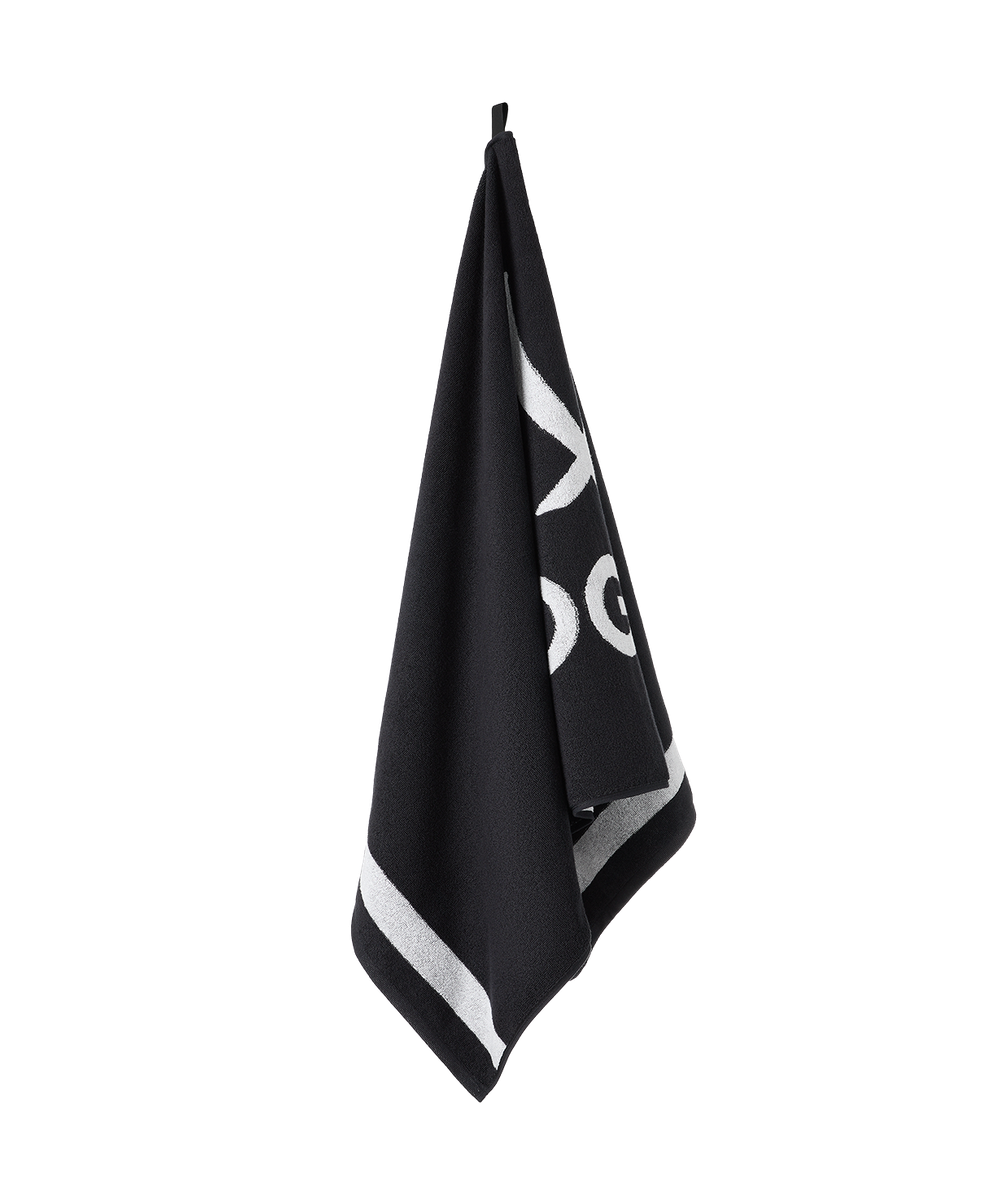 Полотенце спортивное JOGEL ESSENTIAL 2 Towel, 70х140, черный/белый