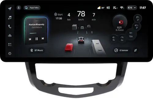 Магнитола для Nissan Qashqai J11 / X-Trail T32 / 2013-2022 (климат, рамка большая, без штатного 360) - Teyes CC4PRO монитор 12.3" 2K QLED + рамка 10, Android 13, Быстрейшая, Snapdragon 778G, ИИ, CarPlay, DSP, 4G SIM-слот