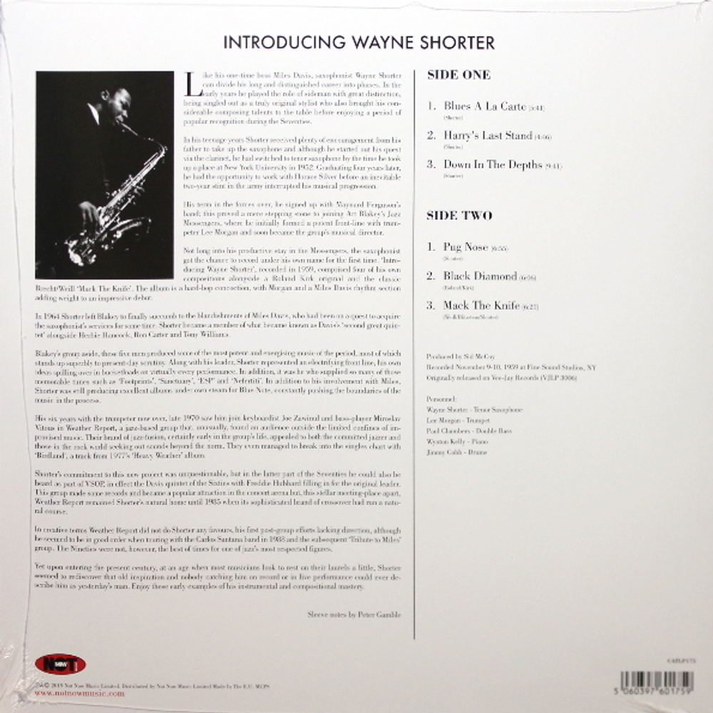 Wayne Shorter / Introducing Wayne Shorter (LP)