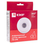 ИК датчик движения потолочный 800Вт 360гр. до 6м IP20 MS-24B EKF