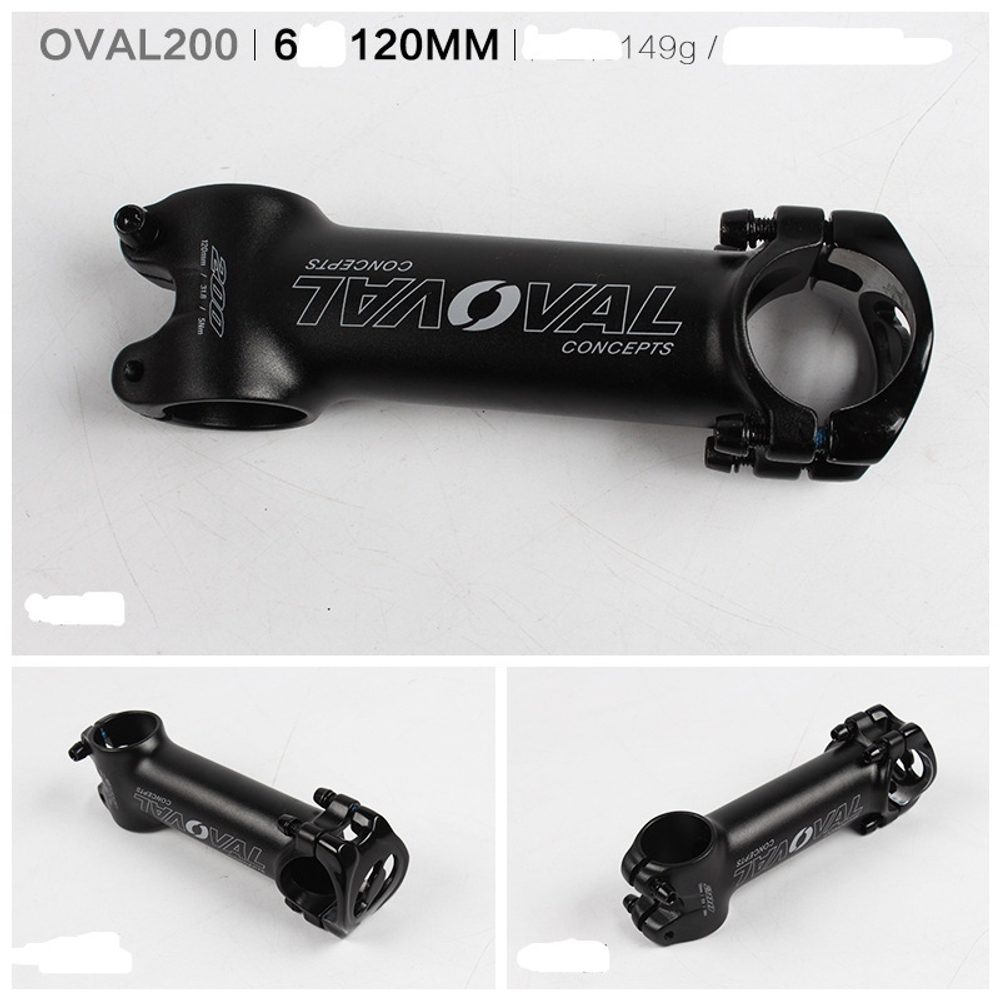 Вынос руля OVAL200 31.8 (6-120мм) черный