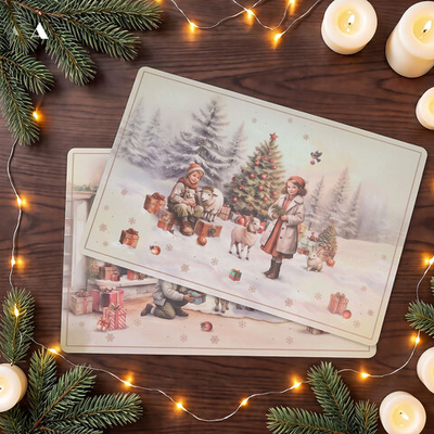 Салфетка подстановочная 45*30см, набор 2шт, серия "Winter Story", 771-178