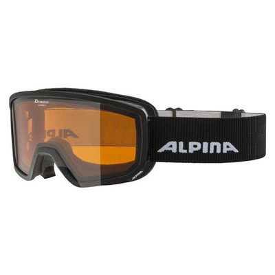 Очки горнолыжные ALPINA Scarabeo S Black Matt/Orange S2 (б/р)