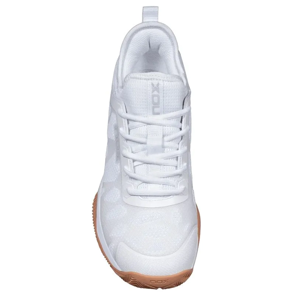 Мужские кроссовки для Padel NOX Nerbo - white/gum rubber