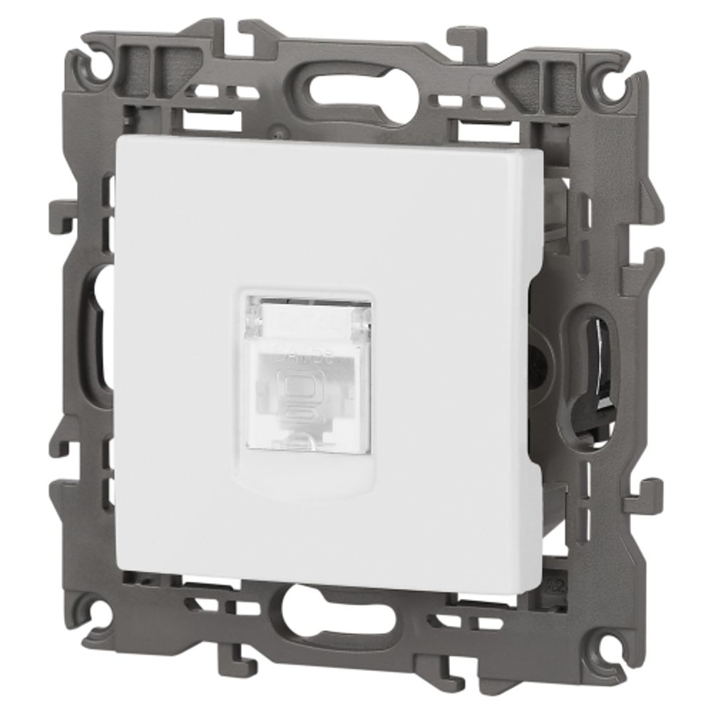 Розетка ЭРА Elegance 14-3107-01М RJ45, белый матовый | Эра Elegance